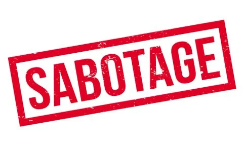 Sabotage rubber stamp Stock Illustration