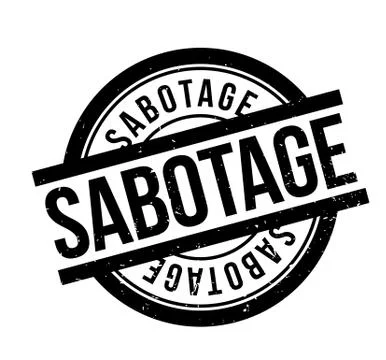 Sabotage rubber stamp Stock Illustration