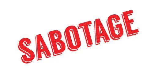 Sabotage rubber stamp Stock Illustration