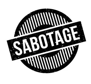Sabotage rubber stamp Stock Illustration