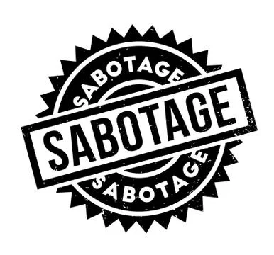 Sabotage rubber stamp Stock Illustration