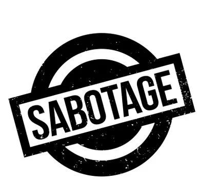 Sabotage rubber stamp Stock Illustration
