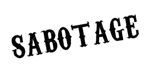 Sabotage rubber stamp Stock Illustration
