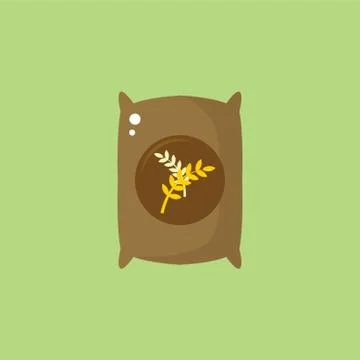 Sac Of Fertilizer Stock Illustration
