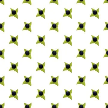 Sacha inchi seeds creating a repeating pattern design 스톡 일러스트