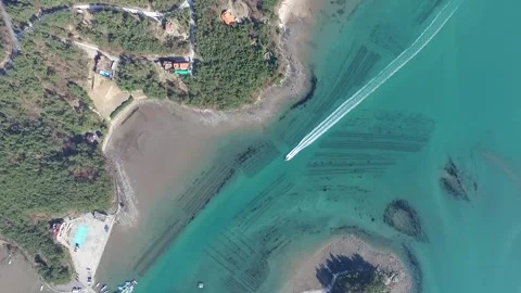 Sacheon Islands and Ship 스톡 동영상 317675294
