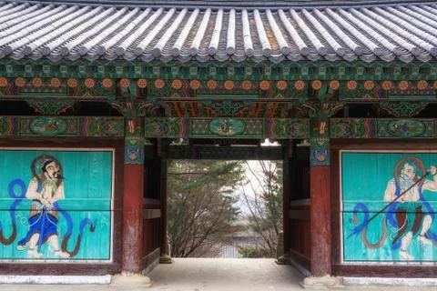Sacheongwang mun gate Stock Photos