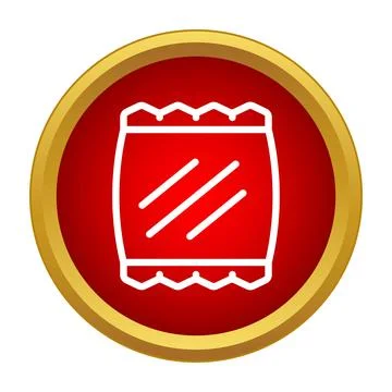 Sachet package icon representing hygiene and protection Stock Illustration
