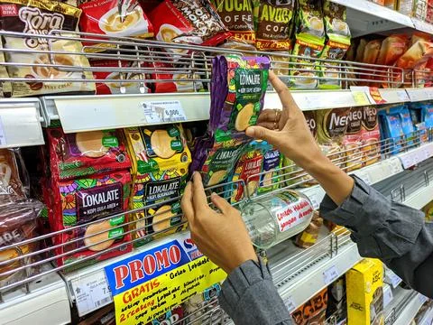 Sachet packaging Stock Photos