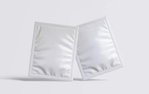 Sachet Packaging white color (4) Stock-Illustration
