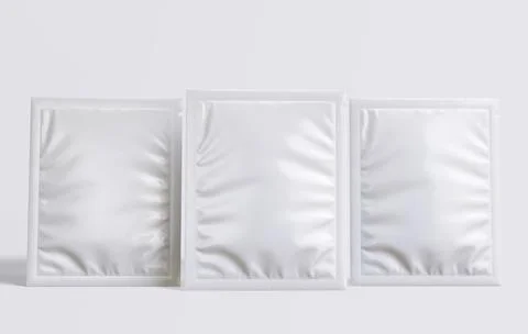 Sachet Packaging white color (5) 스톡 일러스트