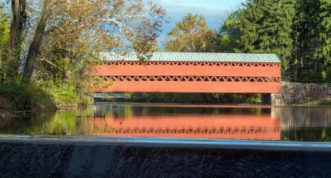 Sachs covered bridge Stock Photos