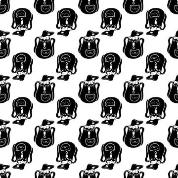 Sack backpack pattern seamless vector 库存插图