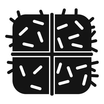 Sack bale hay icon simple vector. Organic feed design Illustrazione stock