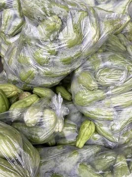 Sack of Chayote Stock Photos