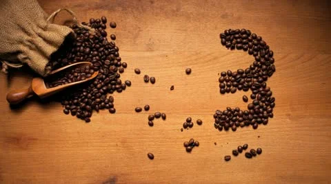 Sack Of Coffee Beans Video stock 10825046