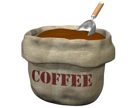 Sack of coffee Illustrazione stock