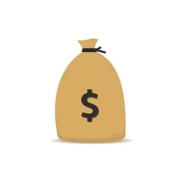 Sack with dollars Stock Illustration