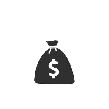 Sack with dollars Stock Illustration