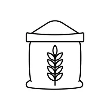 Sack of flour icon element of bakery icon for mobile concept and web apps. Th Stock Illustration