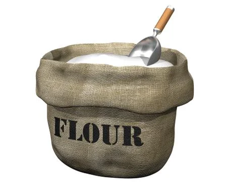 Sack of flour Illustrazione stock