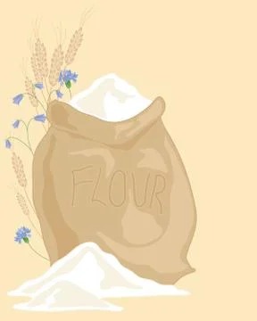Sack of flour Stock Illustration