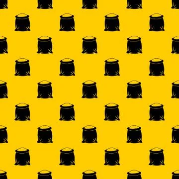 Sack full of flour pattern vector Stock Illustration