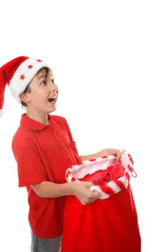 Sack full of presents Stock Photos