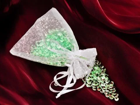 Sack with Gems Stock Photos