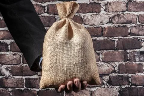 Sack in Hand Stock Photos