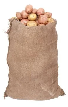 Sack of potatoes Stock Photos