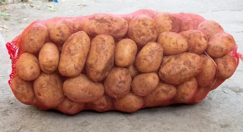 Sack of potatoes Stock Photos