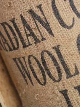 Sack of Raw Wool Stock Photos