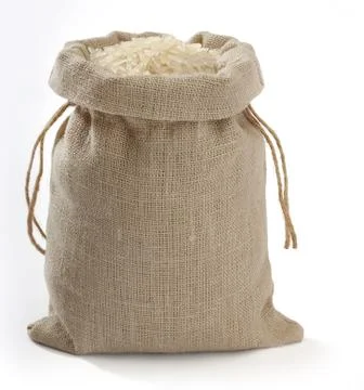 Sack with rice Stock Photos