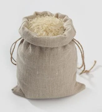 Sack with rice Stock Photos
