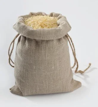 Sack with rice Foto stock