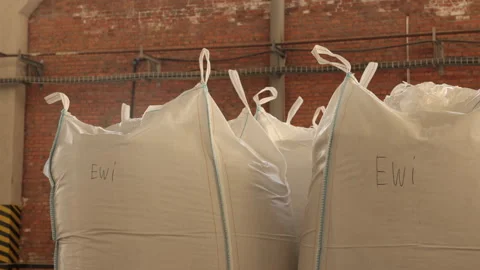 Sack storage, Container management, Raw materials Stock-Footage 276618281
