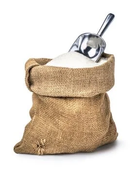 Sack of sugar Stock Photos