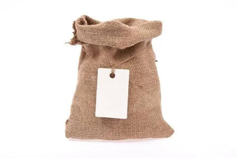 Sack with  tag Stock Photos