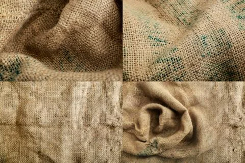 Sack Texture Background Brown, Woven, Close-up Stock Photos