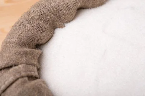 Sack of white sugar Stock Photos
