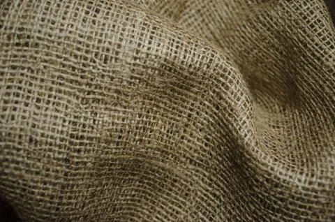 Sacking Decorative Jute close up Foto stock