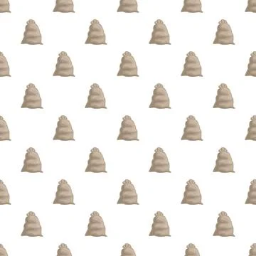Sacks of burlap forming a repeating pattern イラスト素材