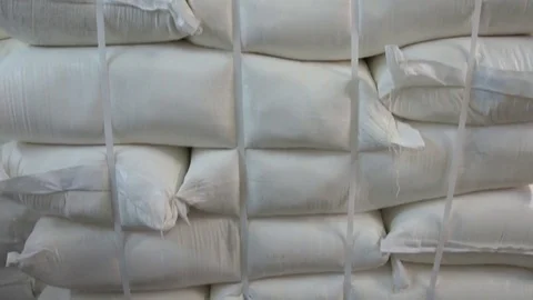 Sacks of flour in the warehouse 4 Vidéo 81031502