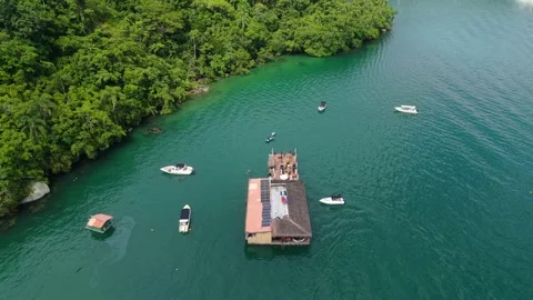 Saco do Céu Restobar in Ilha Grande Angra dos Reis Rio de Janeiro Brazil South Stock-Footage 331176535