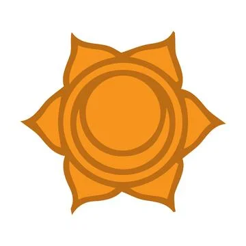 Sacral Chakra Icon Stock Illustration