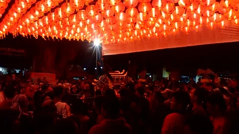 Sacral Moment of Kirab Stock Footage 236196968