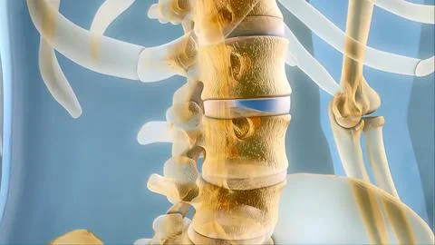 Sacral nerve stimulation, also known as sacral neuromodulation, Stock Illustration