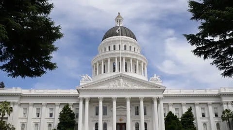 Sacramento Capitol Building Stock Footage 24490928