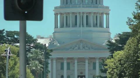 Sacramento Immigrant demonstration, crowd of demonstrators Stock Footage 153109262